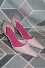 Vintage Barratts y2k Pointy Heels Shoes Pink - Size 6 (B12)