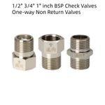 1/2" 3/4" 1" inch BSP Check Valves One-way Non Return Valves Male Female Various