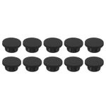 10 Pieces Silicone Rubber Hole Plug 21mm Diameter for 20mm Hole Black