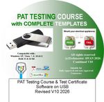 Pat Test Testing Stick C & G Electrical Training Course + Videos Regs USB STICK