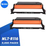 2 Black Drum Unit For Samsung M2625 M2625D M2675FN M2825DW M2825ND DR116L