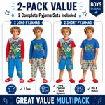 Disney Toy Story 5 Kids Pyjama 2 Pack Buzz & Woody Movie Long or Short PJs