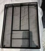Black Metal office table organiser 10.5in