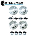 AUDI 8T A5 FRONT REAR BRAKE DISCS & PADS FOR COUPE 1.8 - 3.2 07-17 314mm & 300mm
