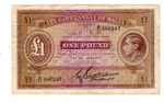 Malta MALTA Billet 1 POUND 1940 P20 KING GEORGES VI VF GOOD CONDITION