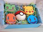 Pokemon Bath bomb gift Set of 5. Birthday, Christmas, kids bath bombs