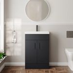 Dulin Floor Standing Vanity Basin Unit Soft Black Black