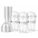 Disposable Smoothie Milkshake Cups & Lids 10oz 12oz Slushy Reusable Bulk Buy