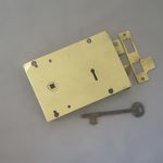 Victorian Gibbons Recessed Brass Rim Lock