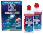 Plus Cleaning and Disinfecting Solution with Lens Case, Twin Pack, 12-Ounces ...