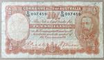 Australia (1936) KGV 10/- Riddle-Sheehan R-11 Average Circulated