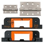 76mm (3") + 102mm (4") Hinge Jig Router Template for Door and Door Frame