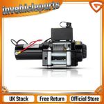 synthetic rope recovery winch for boat trailer electric winch wireless remote
