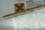 C2/CZ6A Silicon Bronze Brazing Filler Rods- 5pcs: 1.6 x 250mm + 5ml Flux Powder