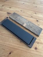 Vintage Genuine Yellow Lake Oilstone Sharpening Stone in Wooden Box 
