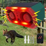Solar Powered Motion Sensor Security Alarm Voice And Light Warning for Outdoor