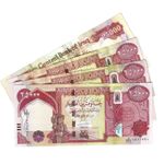 4X25000 IQD Iraqi Dinar  Uncirculated UNC FREE NEXT DAY DELIVERY