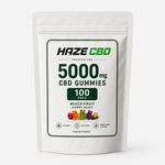 CBD Gummies THC-Free Haze CBD 5000mg Bear Gummies | Broad Spectrum 100 Gummies