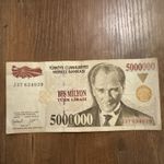TURKEY 5,000,000 Lira Banknote (1997) circulated