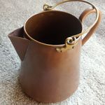 Vintage Copper Watering Can Bail Handle and Side Handle 23 cm Tall