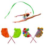 1pc 4M Colorful Gym Ribbons Dance Ribbon Rhythmic Art Gymnastics Ballet Streamer