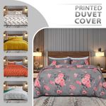 Reversible Duvet Cover Bedding Set Luxury Quilt Cover Single Double King Size