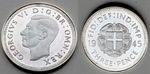 1945 SOLID SILVER Three pence Coin Antique Vintage Old 3d Rare Sterling KGVI UK