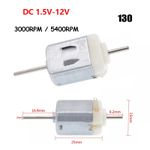 130 Micro Dual Shaft DC Electric Motor High Speed 3000/5400RPM For Toy Model DIY