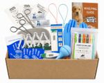 Puppy Dog Whelping Kit with soft ID bands x 12 &  Mucus extractor cord device