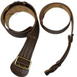 SAM Browne Belt British Military Genuine BROWN Leather with Crossover Strap