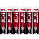 Soudal Decorators Caulk White 290ml x 6