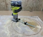 Circle Jig for Ryobi R18TR-0 ONE+ Cordless 1/4 Trimmer Router Fully Adjustable