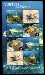 Aitutaki 1089-92 ** Turtles (Klbg. 2020)