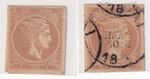 Greece Large Hermes Heads 2 Lepta (1876–86) – Used CDS & Mint No Gum Pair