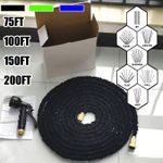 Heavy Duty Garden Hose Pipe Extra Long Expandable Water Spray Gun 50FT - 200FT