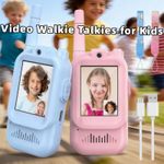 2 Pack Video Walkie Talkies for Kids Facetime Video Walkie Talkie Camping Hiking