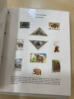 Bears of the world on stamps + covers. Well written up album. 3.6kg. C31