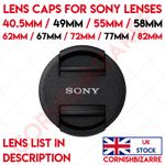 LENS CAP FOR SONY 40.5MM 49MM 55MM 62MM 67MM 72MM 77MM 82MM THREAD LENS COVER UK