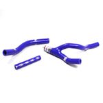 SAMCO HOSE KIT YAMAHA 'Y' Piece Race Design, 4 PIECE KIT, BLUE, YAM-64 BU