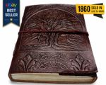 Handmade Vintage Leather  Tree Of Life Journal notebook sketchbook Notebook