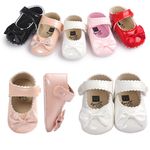 Baby Girl Spanish Style Patent Pram Shoes Infant Mary Jane Newborn to 18 Months