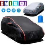 Waterproof 6 Layer Car Cover Heavy Duty Cotton Lined UV Protection - S M XL XXL