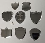 Trophy Side-Shield, Silver-Chrome, With-Free-Engraving, Trophy Annual Award