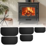 Fireproof Hearth Rug Flame-Resistant Fireplace Mat Half-Round Floor Protector