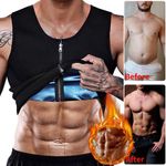 Men Sweat Vest Neoprene Workout Shirt Sauna Suit Waist Trainer Tank Tops Shaper
