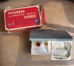 Paterson Illuminated Pocket Viewer Vintage 2x2 Slide Viewer Boxed England