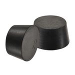 3X 42mm to 50mm Rubber Tapered Plug for Lab Home Solid Test Tubes Bungs Stopper