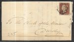 GB Queen Victoria 1841 1d Red Imperforate on 1842 Entire MX Cancel (205)