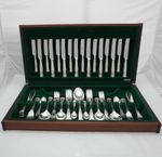 KINGS Design WARRISS Sheffield Silver Service 84 Piece Canteen of Cutlery Set