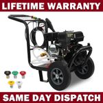 Heavy Duty 3500PSI Petrol Pressure Washer 240BAR 5 Nozzles Jet Washer High Power
